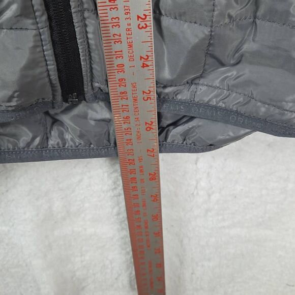 Orvis Men's Full Zip Mixed Media Raglan Sleeve Quilted Jacket Gray Large - Picture 5 of 6